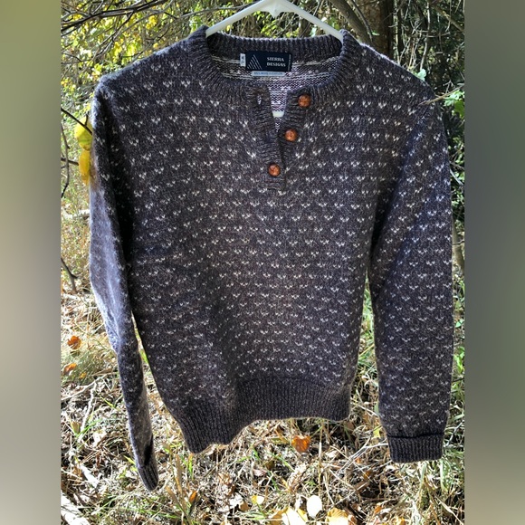 Sierra Designs Sweaters - Women’s dark purple patterned vintage Sierra Designs sweater medium wool blend